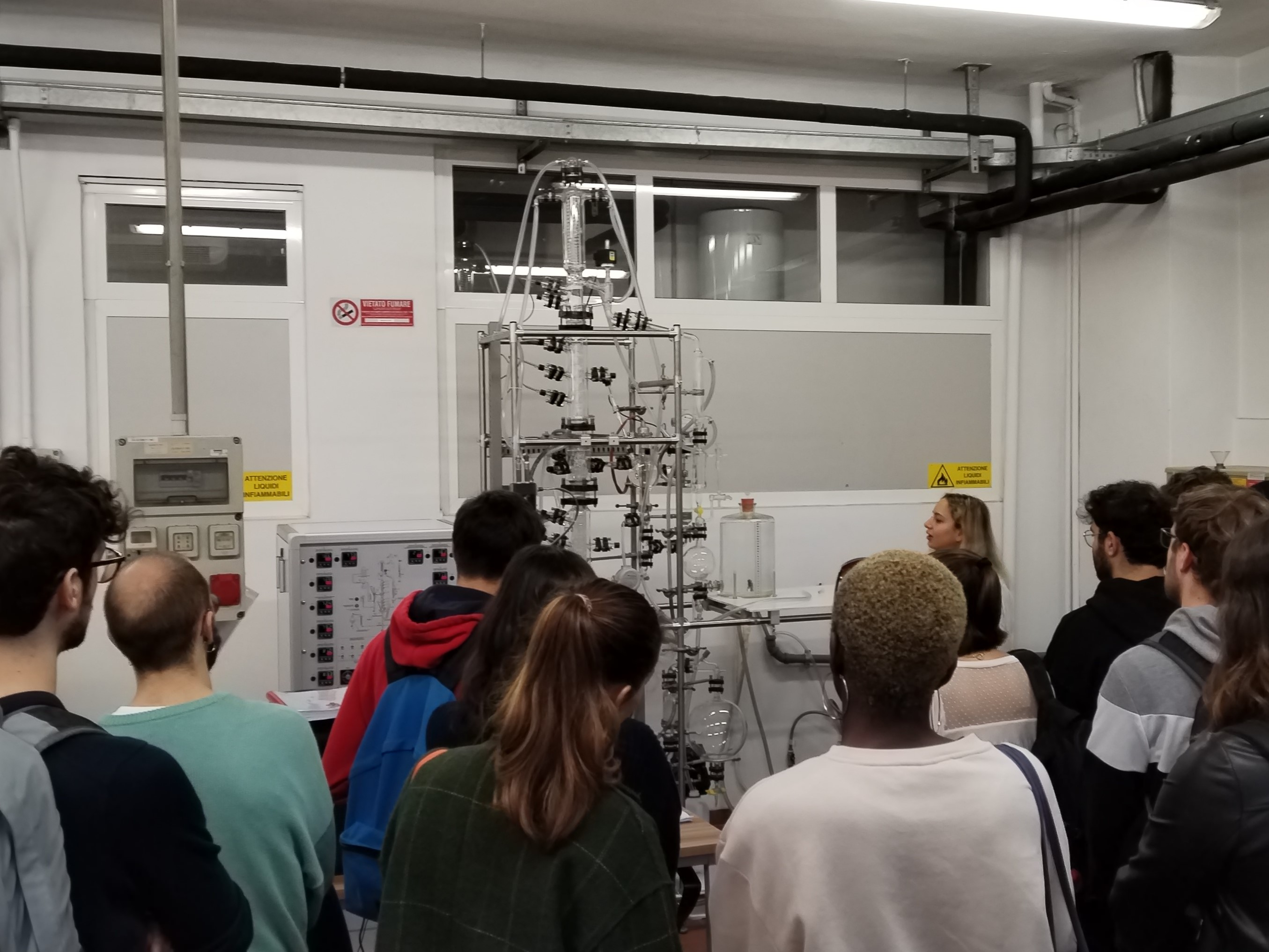 Students visiting our laboratories